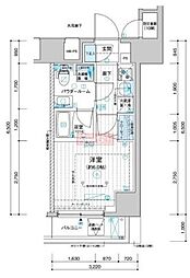 メインステージ川崎南幸町 1Kの間取図画像