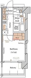 ブランシエスタ久が原 1Kの間取図画像
