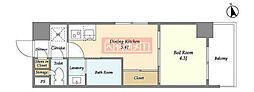 GATEHOUSEOTORII 1DKの間取図画像