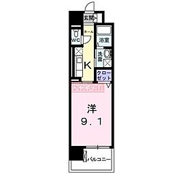 GrandArbre 1Kの間取図画像