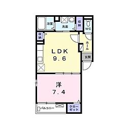 ソレイユメゾン 1LDKの間取図画像