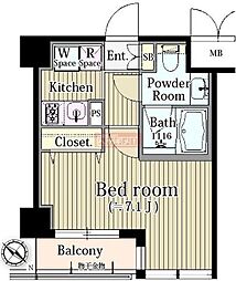 AtHomeRESIDENCE 1Kの間取図画像