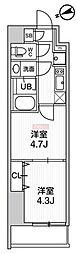 TASUKI RICHESSE KAMATA 2Kの間取図画像