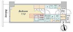 ORETERRACE馬込 1Kの間取図画像