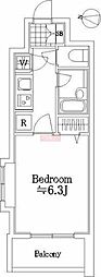 菱和パレス田園調布東 1Kの間取図画像