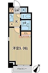 JC西馬込 1Kの間取図画像