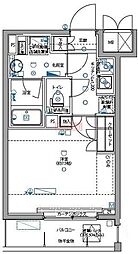 パティーナ大森 1Kの間取図画像