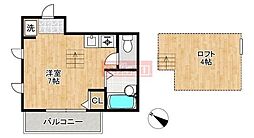 コーポ菅原 ワンルームの間取図画像