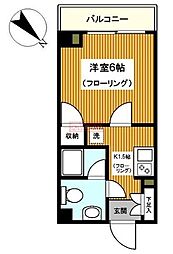 ソレーユ横濱大口 1Kの間取図画像