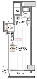 Ti-KAWASAKI ワンルームの間取図画像