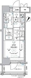 ベルグレード川崎AZ 1Kの間取図画像