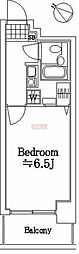 ライオンズマンション川崎第15 1Kの間取図画像