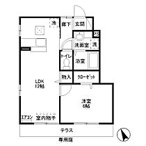 愛宕の杜B 102 ｜ 栃木県栃木市大平町富田（賃貸アパート1LDK・1階・42.38㎡） その2