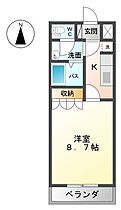 ボンヌール 202 ｜ 栃木県下野市仁良川（賃貸アパート1K・2階・29.75㎡） その2