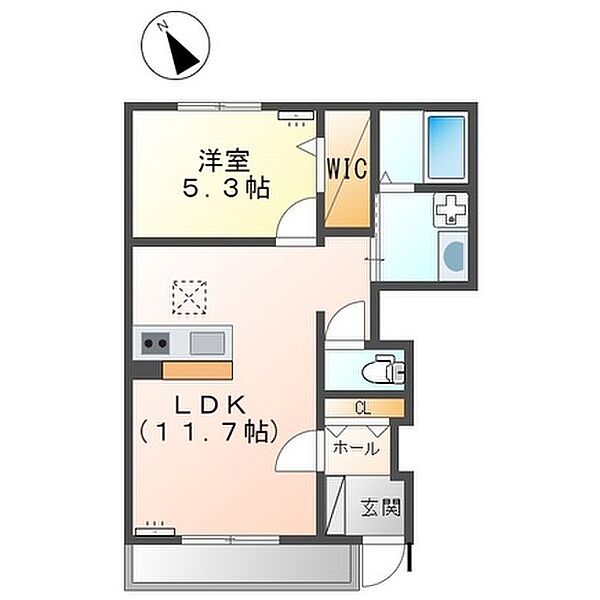 Hotto　House（ホットハウス） 101｜栃木県小山市大字小山(賃貸アパート1LDK・1階・42.74㎡)の写真 その2