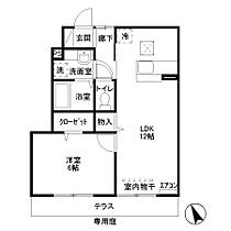 愛宕の杜C 101 ｜ 栃木県栃木市大平町富田（賃貸アパート1LDK・1階・42.38㎡） その2