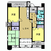 ドゥペールサンシャイン 8A ｜ 栃木県栃木市旭町（賃貸マンション3LDK・8階・75.76㎡） その2