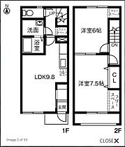 桜コート 107 ｜ 栃木県栃木市藤岡町藤岡（賃貸テラスハウス2LDK・--・59.73㎡） その2