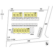 配置図。敷地内ゴミステーションあり。更に物置付きです。