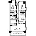 上杉シティハウス2階12.5万円