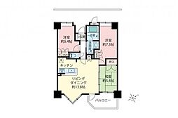 サンクレイドル飯能 3LDKの間取図画像