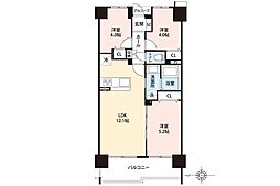 川越パーク・ホームズ 3LDKの間取図画像