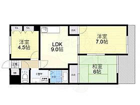 大阪府大阪市東淀川区豊里１丁目（賃貸マンション3LDK・2階・54.00㎡） その2