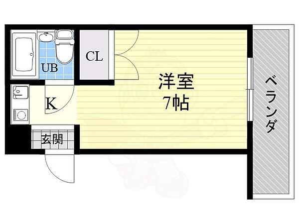 パインハイツ新大阪 ｜大阪府大阪市東淀川区東中島４丁目(賃貸マンション1K・1階・18.00㎡)の写真 その2