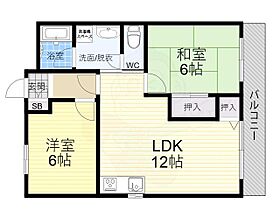 三番グリーンハイツ  ｜ 大阪府大阪市東淀川区豊新１丁目（賃貸マンション2LDK・2階・52.00㎡） その2