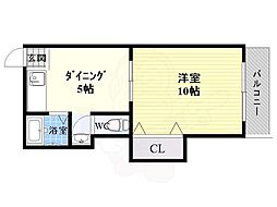 めぐみマンション 1DKの間取図画像