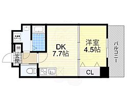 MSR新大阪南 1DKの間取図画像