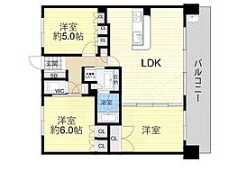 リベールシティ淀川通 3LDKの間取図画像