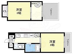 ファイブツー 2Kの間取図画像