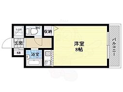 ニューシティマンション ワンルームの間取図画像