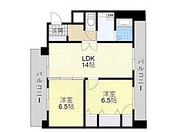 ウッディビレッジ 2LDKの間取図画像
