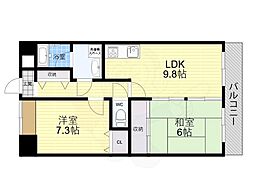 ドリーム大桐 2LDKの間取図画像