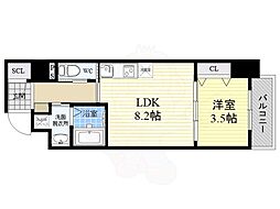 ファーストフィオーレ新大阪グランデ 1LDKの間取図画像