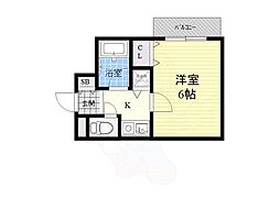 グラン・ピア柴島 1Kの間取図画像