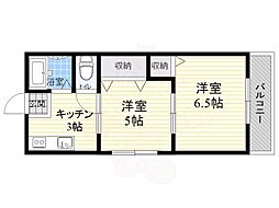 ハイツ寿 2Kの間取図画像