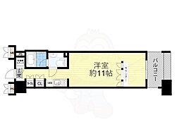 デュオン新大阪レジデンス 1Kの間取図画像