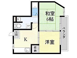 Oosumiレジデンシャル 2Kの間取図画像