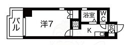 レクシア木川西 1Kの間取図画像