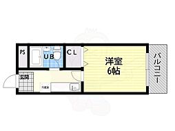 ローレルハイツ富士富 1Kの間取図画像
