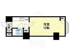 チサンマンション第7新大阪 1Kの間取図画像