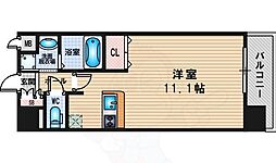 ララプレイス新大阪LD ワンルームの間取図画像