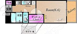レオパレスNEWBROAD 1Kの間取図画像