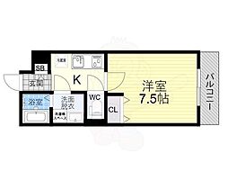 LIVIAZKITAOSAKABREZZA 1Kの間取図画像