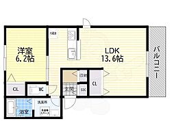 Laforet Livre 1LDKの間取図画像