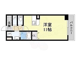 フローライト上新庄駅前 ワンルームの間取図画像