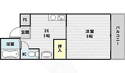 ショーエハイツ 1DKの間取図画像